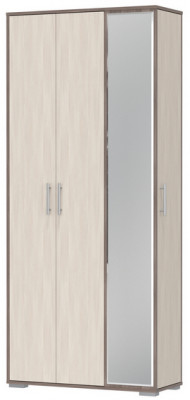 Прихожая 2-3431бод.тем/св Домино - Шкаф с вешалкой, цвет бодега тёмный/бодега светлый, ШхГхВ 100х36х202 см., универсальная сборка