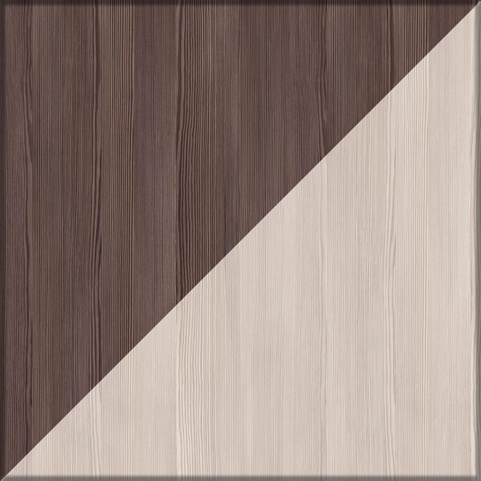 Прихожая 2-3431бод.тем/св Домино - Шкаф с вешалкой, цвет бодега тёмный/бодега светлый, ШхГхВ 100х36х202 см., универсальная сборка