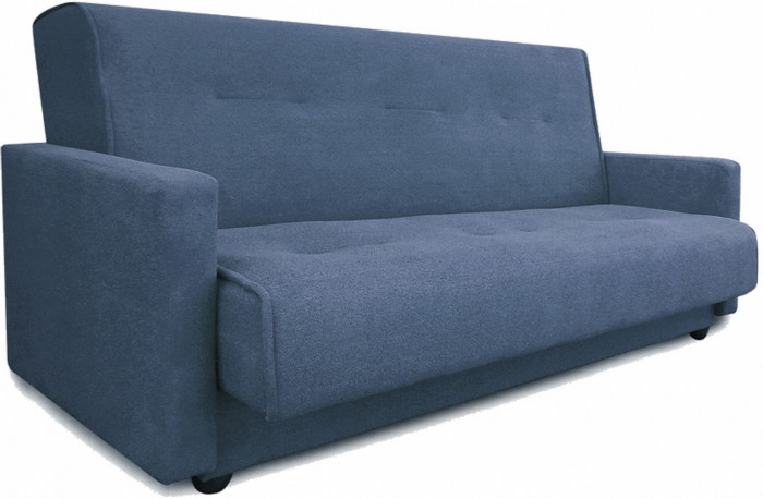 Раскладной диван-кровать, прямой, книжка, цвет серый, Милан 120