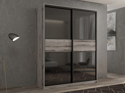 Шкаф-купе Кааппи 12 Эвок Окаменелый 150х45х230 см