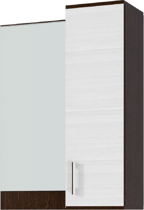 Ника Полка с зеркалом (пз800) (Белый)