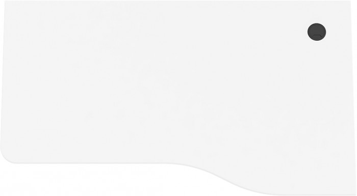 Стол письменный С-МД-1-04, цвет белый шагрень, ШхГхВ 130х75х74 см., универсальная сборка