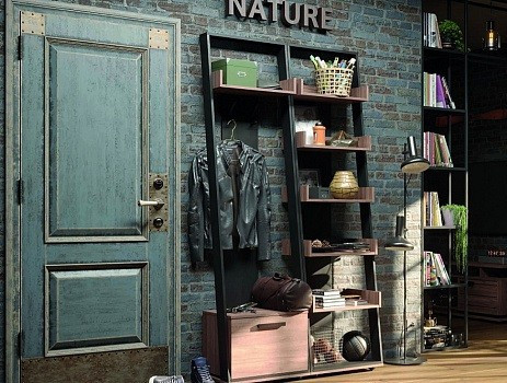 Стеллаж Nature 95, дуб табачный