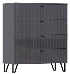 Модульная спальня Оливия (Графит, Графит Софт)