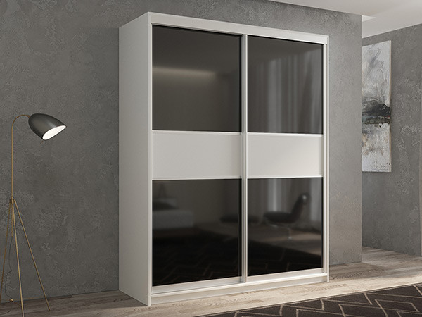 Шкаф-купе Кааппи 12 Белый Бриллиант 160х45х230 см