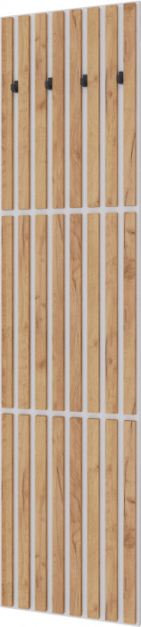 Кано Вешалка 3-х ярусная КПВ-3 белый/дуб крафт золотой