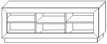 Набор мебели для гостиной "Эстель" - Дуб полярный/Сосна натуральная