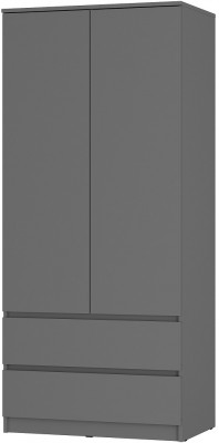 Шкаф двухстворчатый Симпл ШК-03, графит