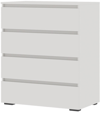 Хелен КМ 02 Комод 802 4 ящика (0,802х0,958х0,460) белый/белый