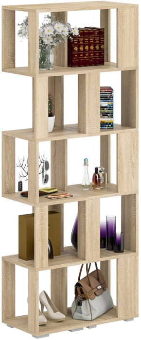 Стеллаж СВК 2 шт., цвет дуб сонома, ШхГхВ 70х35х179 см.