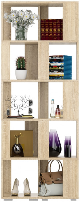 Стеллаж СВК 2 шт., цвет дуб сонома, ШхГхВ 70х35х179 см.