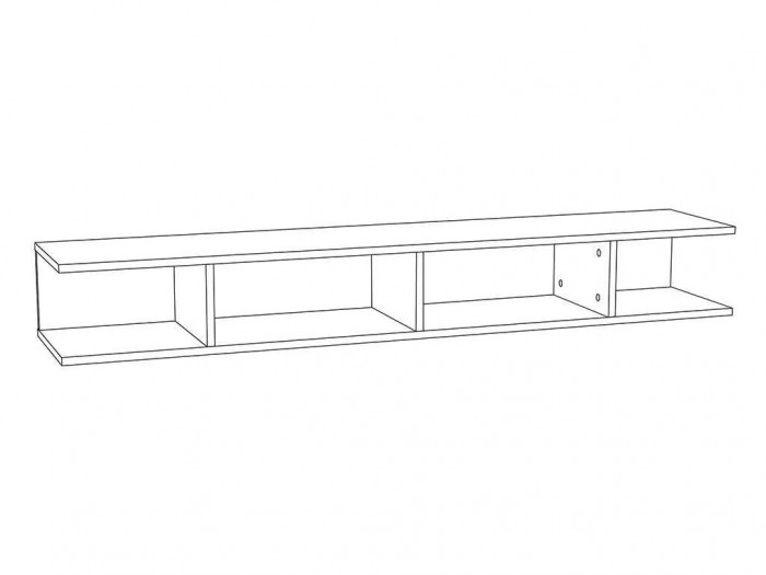 НМ 011.92-03 Полка навесная Summit / капучино