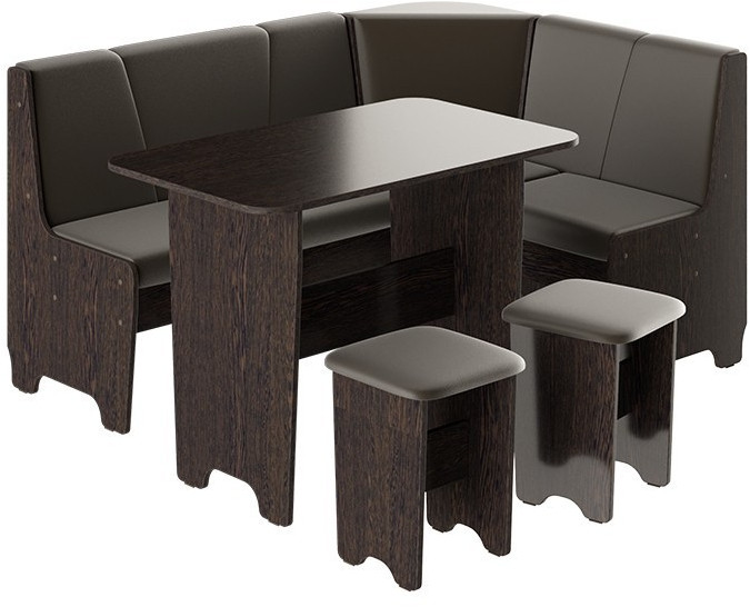 Техас Кухонный уголок Исп.1 (Дуб Сонома/Экокожа бежевая)