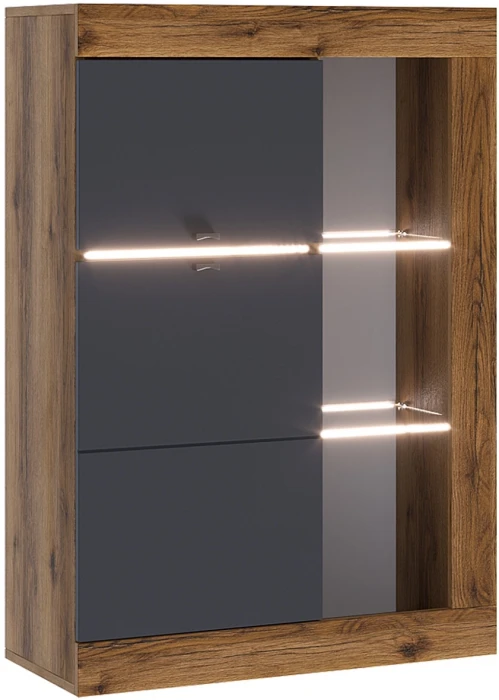 Прага Модульная Гостиная, вариант №2, Дуб Делано/Графит