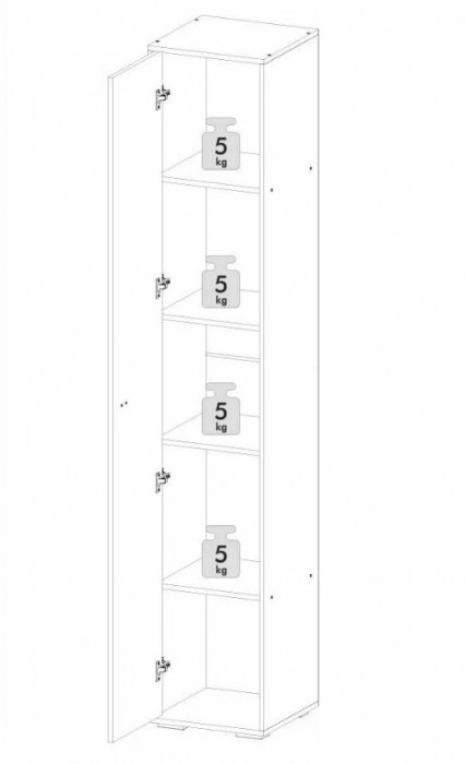 мс для детской Накки П-400 белый/серый