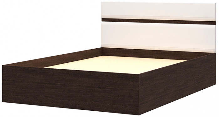 Вегас Кровать 1,4 1452х900х2032 венге/белый глянец