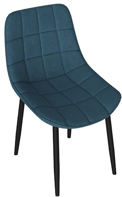 BOSTON Стул (Белый муар/Велюр V006 бирюзовый)