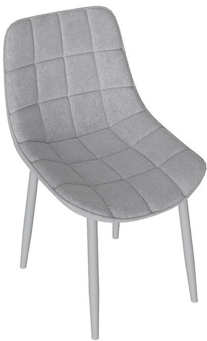 BOSTON Стул (Белый муар/Велюр V006 бирюзовый)