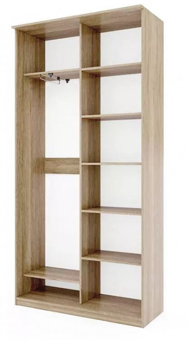 Шкаф купе Модерн 1190х450 2-х дверный 2-х секционный фотопечать №4 ясень