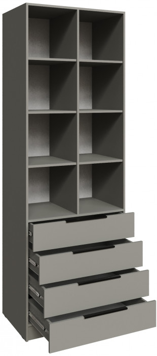 Стеллаж Мадрид (0,8) с 4 ящ., Мокко