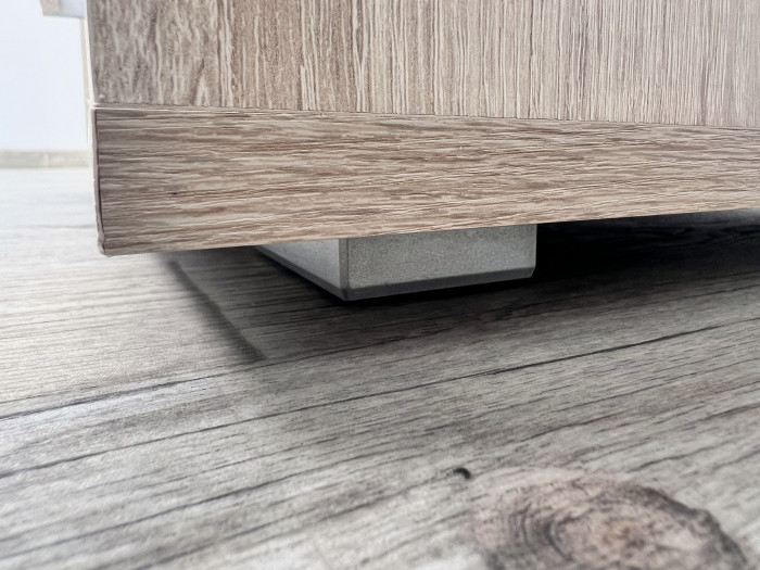 Компьютерный стол Квартет-9, Дуб крафт золотой/Графит серый