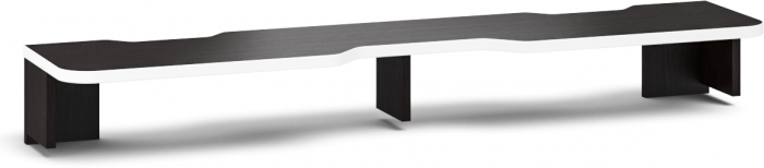 Надстройка для стола компьютерного С-МД-СК5-1400, цвет венге/кромка белая, ШхГхВ 140х30х17,8(15,6) см.