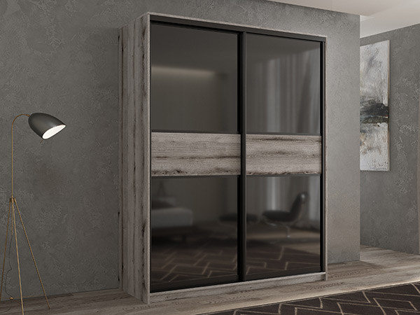 Шкаф-купе Кааппи 12 Эвок Окаменелый 170х45х230 см
