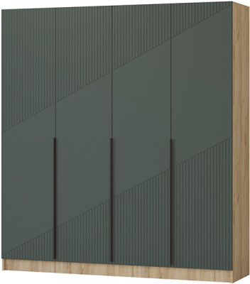 Шкаф Авис 2,0, Крафт золотой/Грин