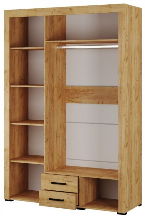 Адель Шкаф 3-х ств дуб крафт золотой/белый