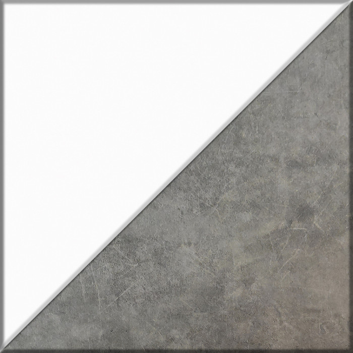 Кухня Мебель--24 ШВГ600 Шкаф горизонтальный 60 см., корпус белый/фасад МДФ бетон лофт графит