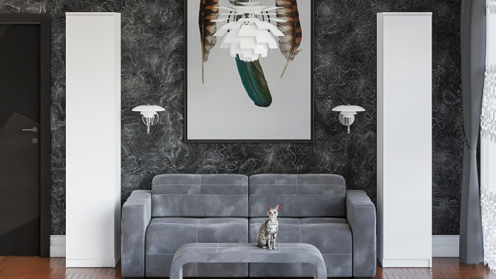 Мори Пенал МШ400.1, цвет белый, ШхГхВ 40,4х50,4х209,6 см., универсальная сборка