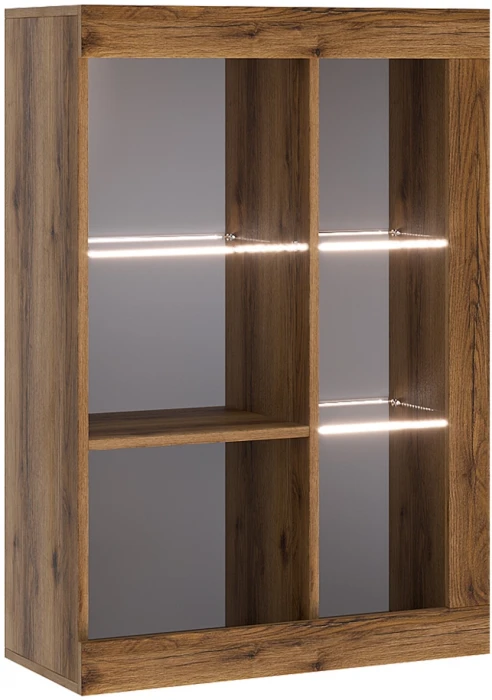 Прага Модульная Гостиная, вариант №3, Дуб Делано/Белый глянец