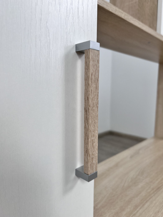 Компьютерный стол Квартет-9 (К), Дуб крафт золотой/Кашемир