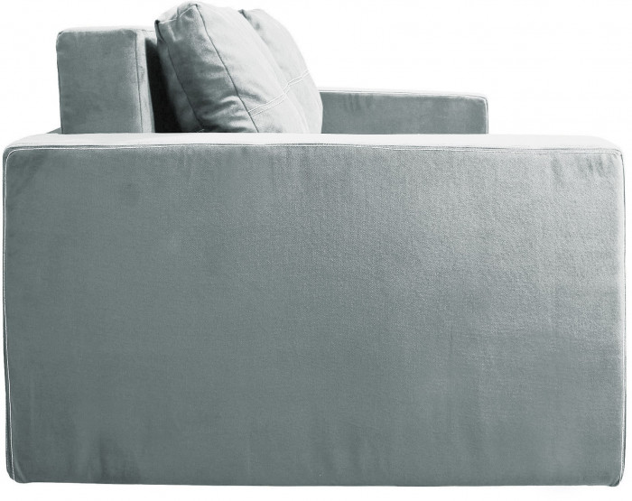 Диван аккордеон Марс велюр серый 140