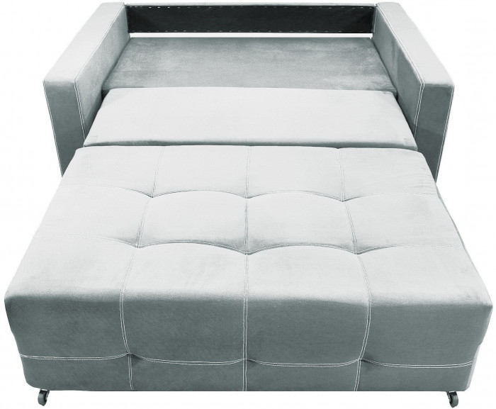 Диван аккордеон Марс велюр серый 140