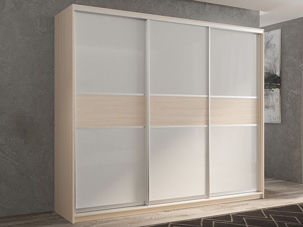 Шкаф-купе Кааппи 11 Дуб молочный 240х60х230 см