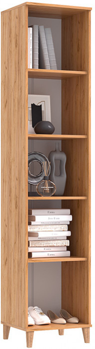 Пенал закрытый Ирис, Крафт золотой/Браш вайт