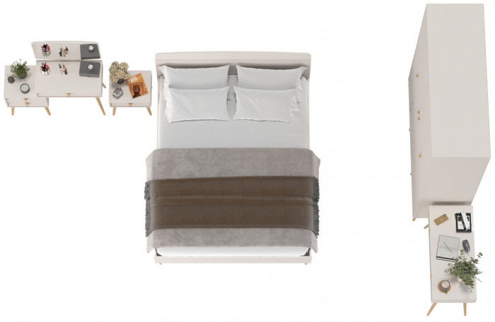 Афина Спальня 34-1600, кашемир серый