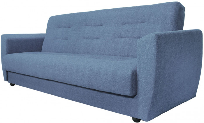 Раскладной диван-кровать, прямой, книжка, цвет серый, Лира 140х190