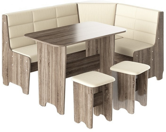 Техас Кухонный уголок Исп.2 (Дуб Сонома/Кашемир Крем)