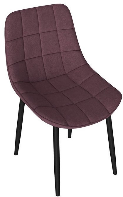 BOSTON Стул (Черный муар/Велюр V003 темно-серый)