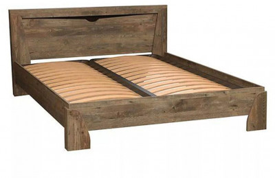 Кровать 33.09-02 Лючия 1600 с ортопедическим основанием кейптаун/венге