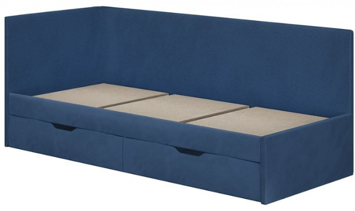 Кровать односпальная "Лео" КР-49 Белый/Океан