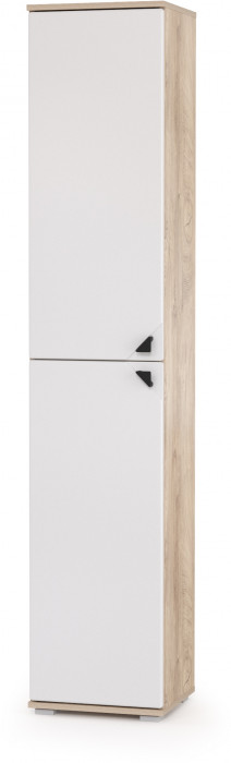 КР100 Бостон № 53, дуб эндгрейн элегантный/фасады МДФ милк рикамо софт, 12.69+10.51+13.154+13.154+13.155+13.155, ШхГхВ 269,6х57,2х194,4 см., ун. сб.