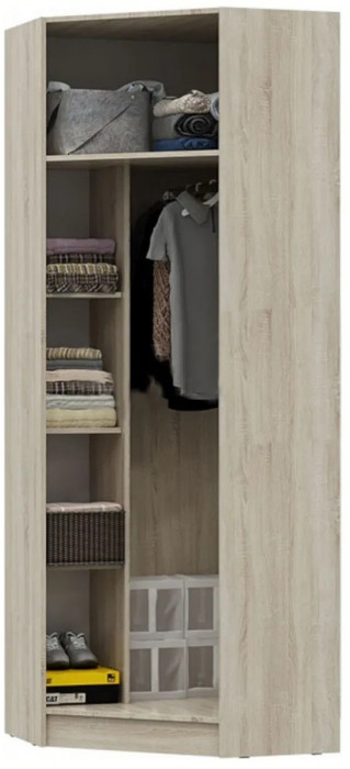 Мартина Шкаф угловой (Дуб Сонома / белый)