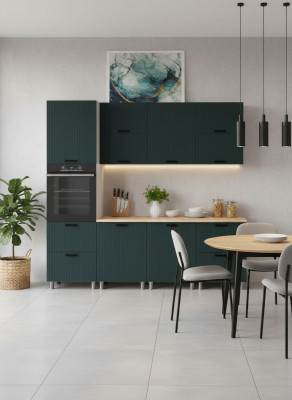 МК Аленушка 2,4м Лотос Изумруд,скоба антрацит,сонома