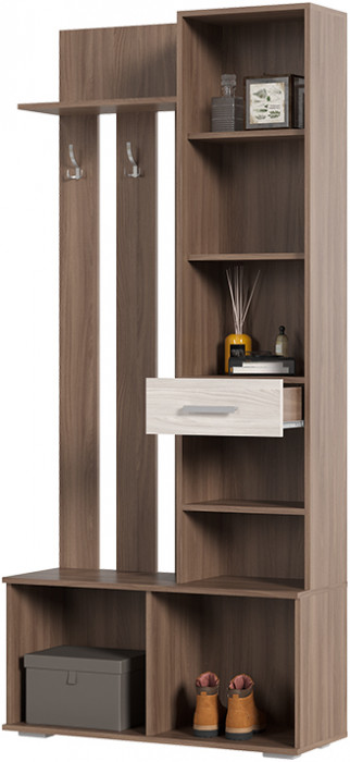 Прихожая "Сорренто" (910*2020*340) шимо темный/шимо светлый