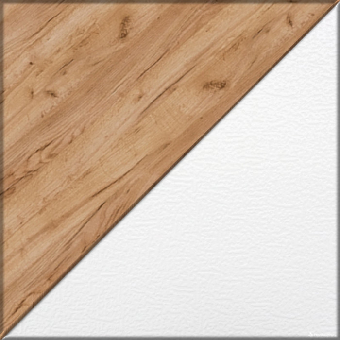 Лидер-8 Пенал МД 22Б + Стол + Полка + Пенал, цвет белый шагрень/крафт золото, ШхГхВ 245х50х75/190 или 155х120/50х75/190 см., НЕ универсальная сборка