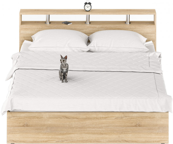 Камелия Кровать 1800, дуб сонома