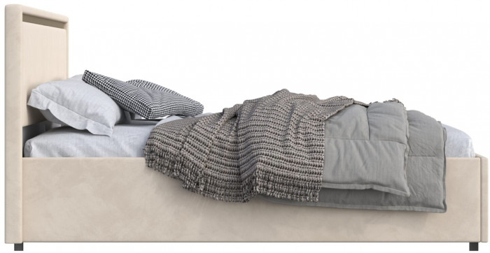 Кровать 160 с настилом из ламелей КР-431-М, Микровелюр Zeekr-3